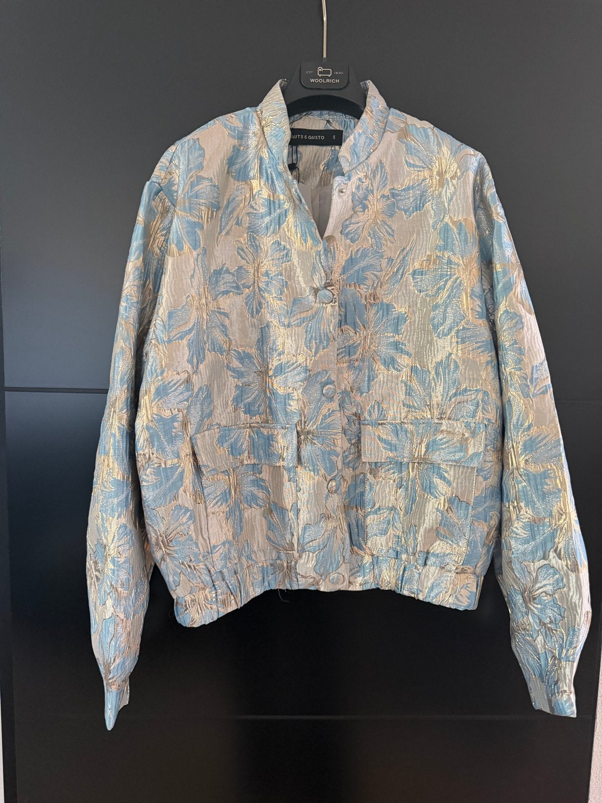 Guts & Gusto Bomberjack met bloemenprint - Maat S, Ophalen of Verzenden, Nieuw, Maat 36 (S), Blauw