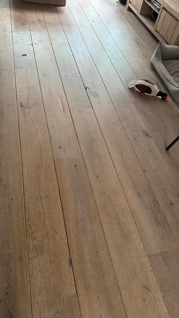Eikenhouten vloerdelen - 220/250x20 cm, Ophalen, Gebruikt, Vloerdelen of -planken, 10 m² of meer