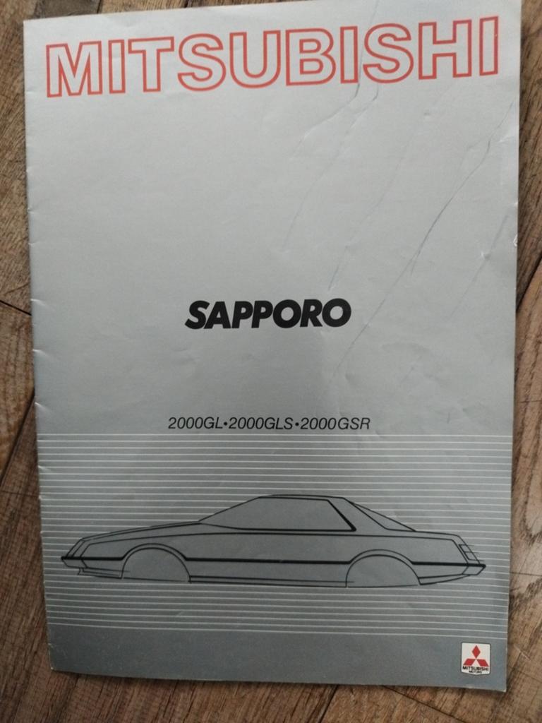 Mitsubishi Sapporo Brochure 2000GL 2000GLS 2000GSR (2000), Gelezen, Ophalen of Verzenden, Mitsubishi, Mitsubishi Motors Corporation