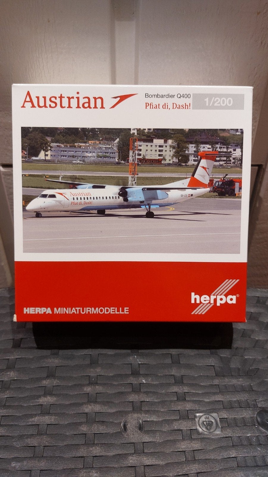 Herpa Bombardier Q400 diecast., Ophalen of Verzenden, Nieuw, Schaalmodel