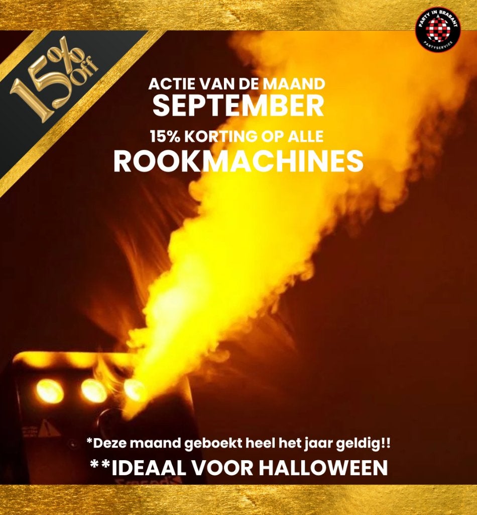 Feestartikelen Huren PIB | Licht, Rookmachine, JBL, DJs enz, Ophalen, Nieuw, Overige