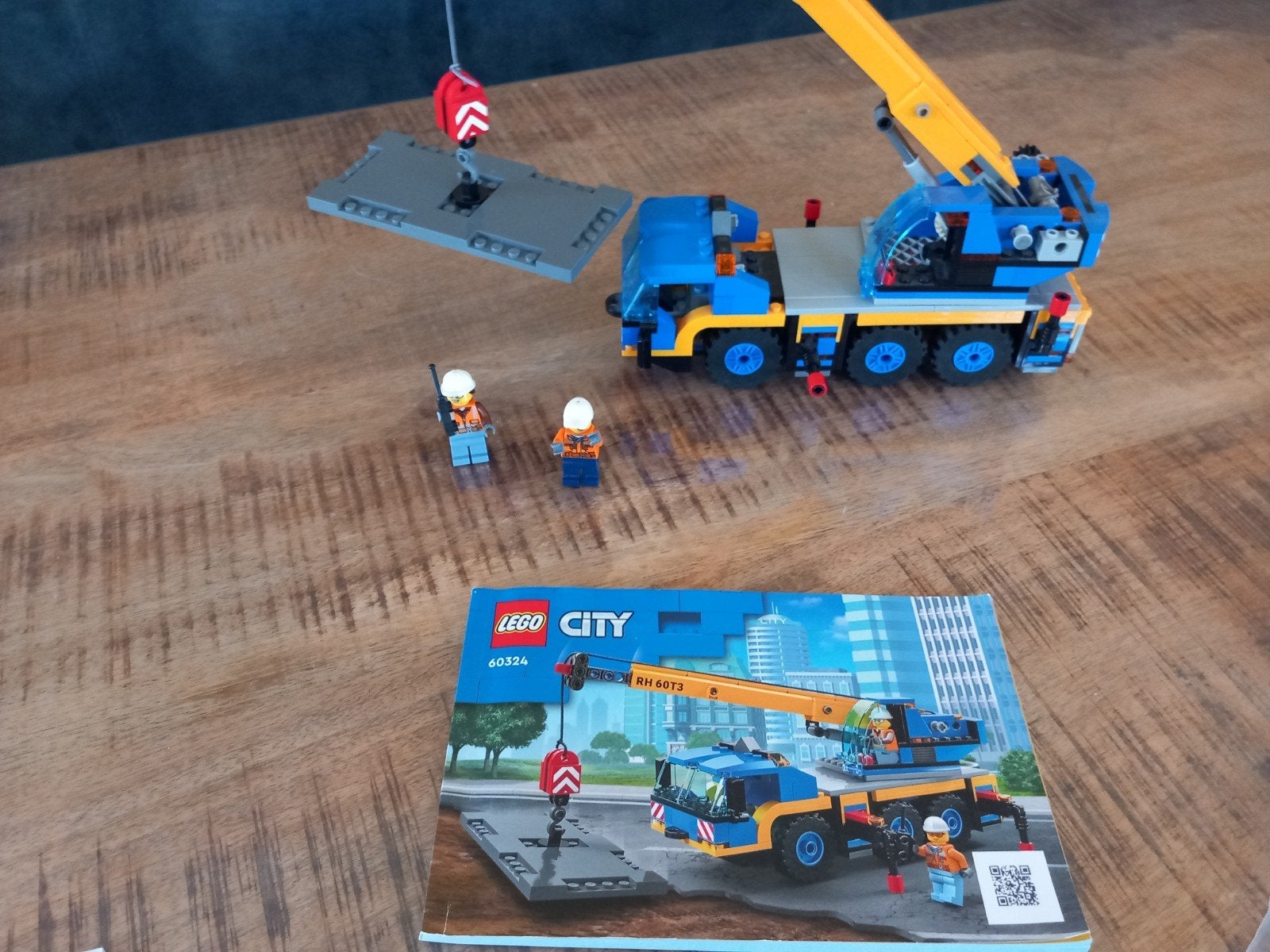 LEGO City Mobiele Kraan 60324 met minifiguren, Ophalen, Zo goed als nieuw, Overige merken