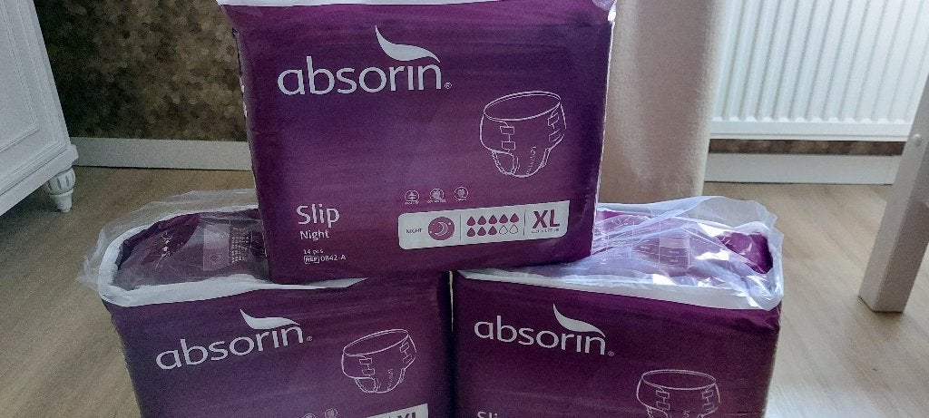 Absorin luiers XL 3 gesloten pakken, Ophalen of Verzenden, Nieuw