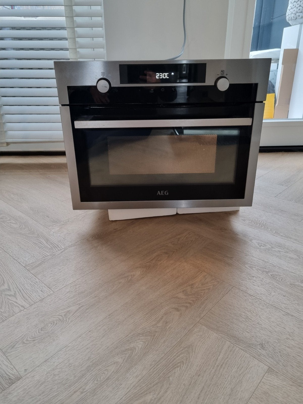 Luxe AEG combi oven magnetron, Witgoed en Apparatuur, Ophalen, Combimagnetron, 60 cm of meer, Zo goed als nieuw