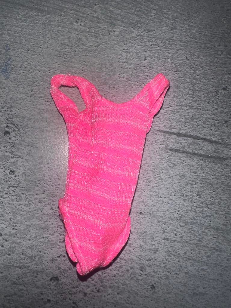 727 Vintage Barbie Badpak Onesie Roze, Ophalen of Verzenden