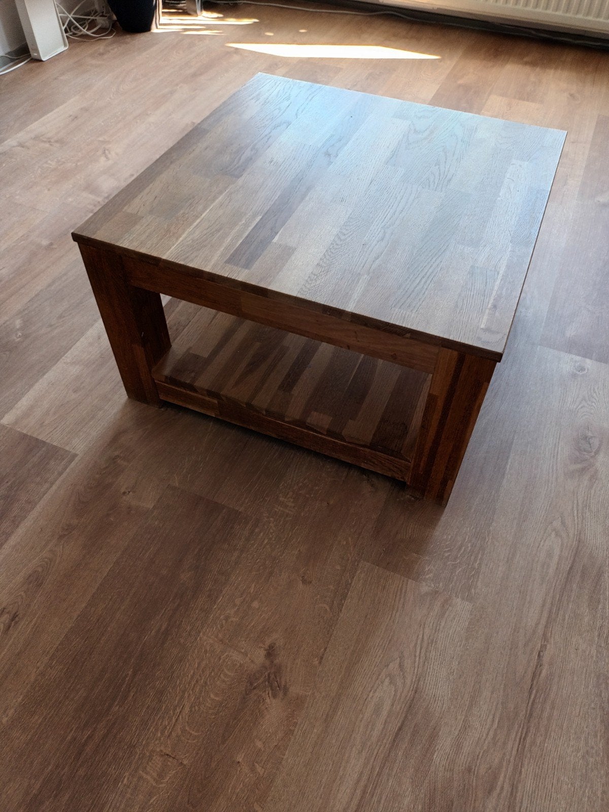 Houten tafel 69x69, Ophalen, Gebruikt, 50 tot 100 cm, Vierkant