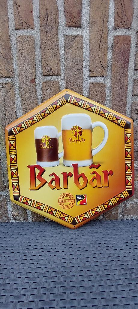 reclamebord Barbar bier, Verzamelen, Biermerken, Ophalen of Verzenden, Nieuw, Reclamebord, Plaat of Schild, Overige merken