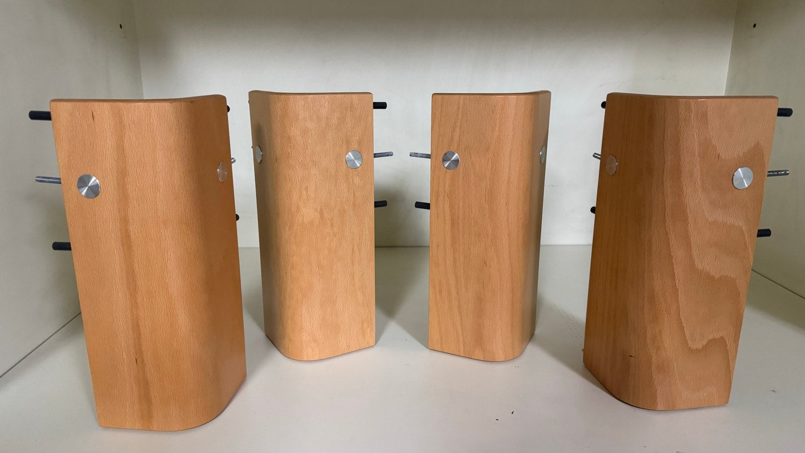 Auping Auronde 1000 pootjes beuken, Huis en Inrichting, Ophalen, Gebruikt, Bruin, Tweepersoons