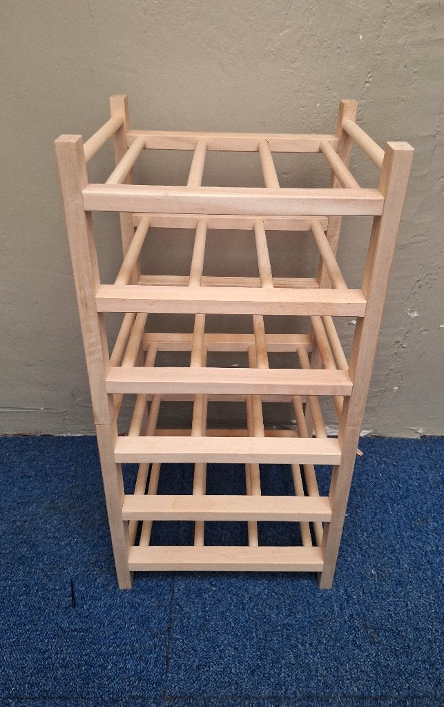 Houten wijnrek Hutten Ikea, 2 stuks (uitbreidbaar), Ophalen, 50 – 75, 15 tot 25 flessen, Zo goed als nieuw