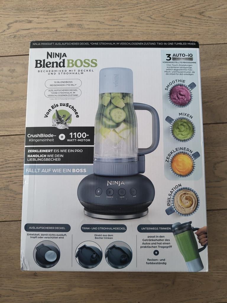 Nieuwe Ninja Blend Boss Blender - Ongeopend, Witgoed en Apparatuur, Keukenmixers, Ophalen of Verzenden, Nieuw, 3 snelheden of meer