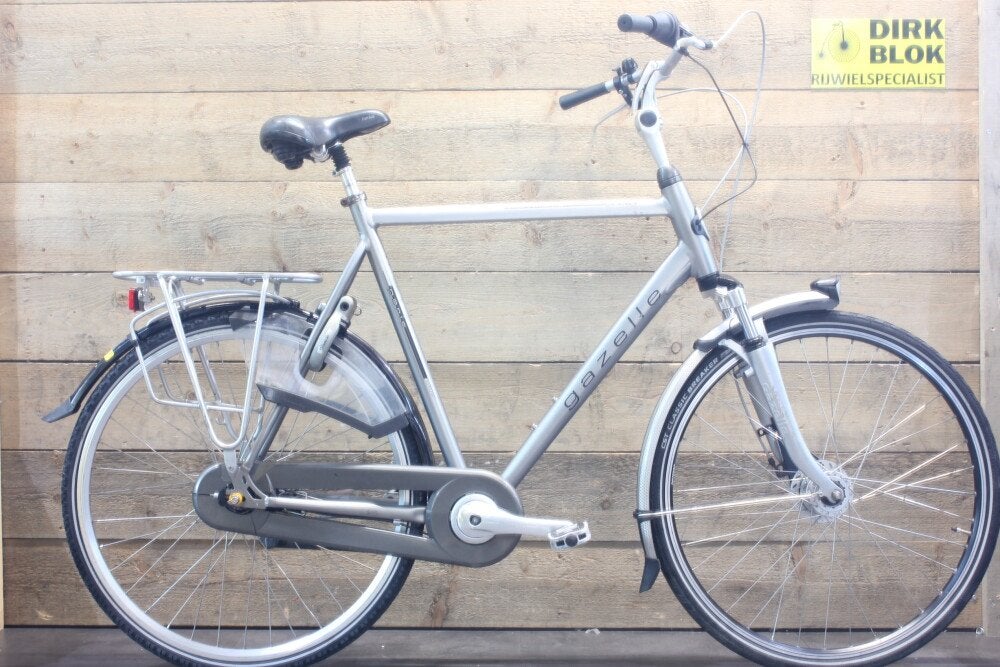 Gazelle Paris herenfiets 7v H65 zilver mat + 3 mnd garantie, Fietsen en Brommers, Fietsen | Heren | Herenfietsen, Niet ingevuld