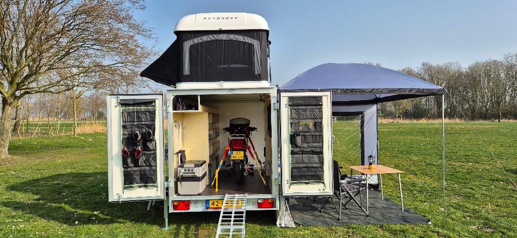 mini caravan motor fietsen transporter hardtop daktent, Ophalen, Nieuw