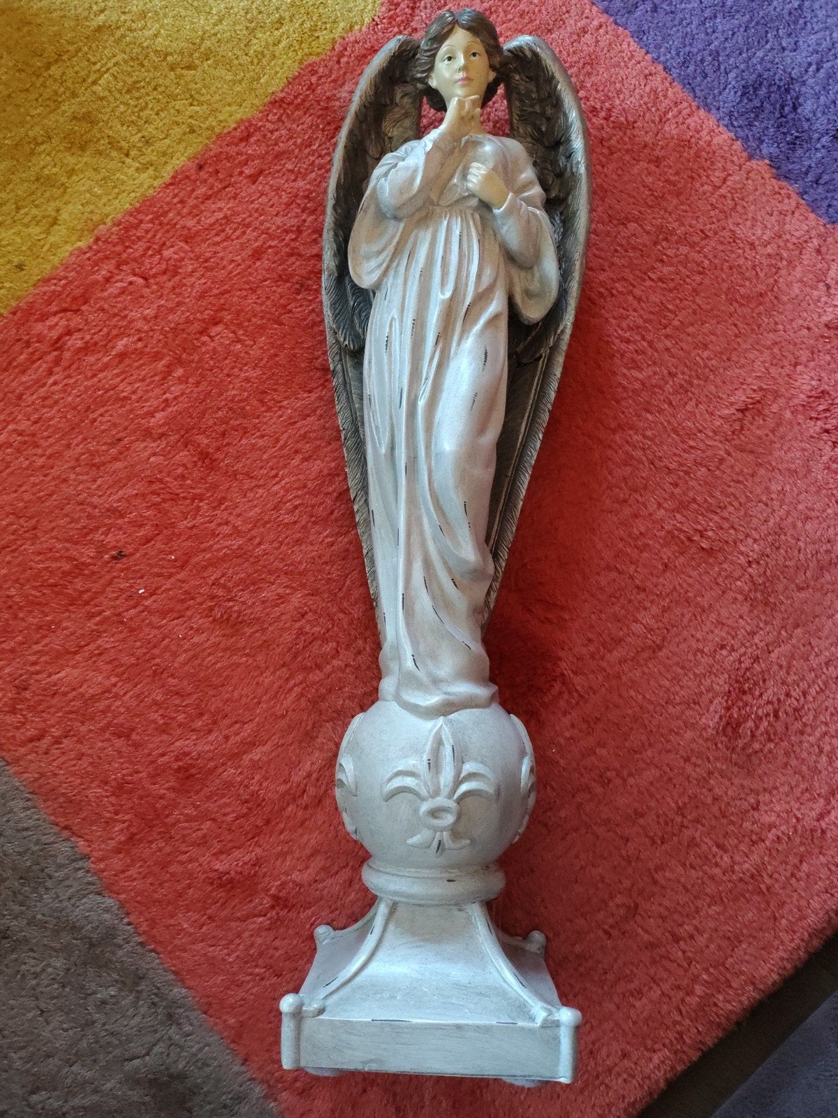 Clayre & Eef Engelenbeeld - Brocante/Shabby Chic (52 cm), Brocante, Ophalen of Verzenden, Zo goed als nieuw, Wit