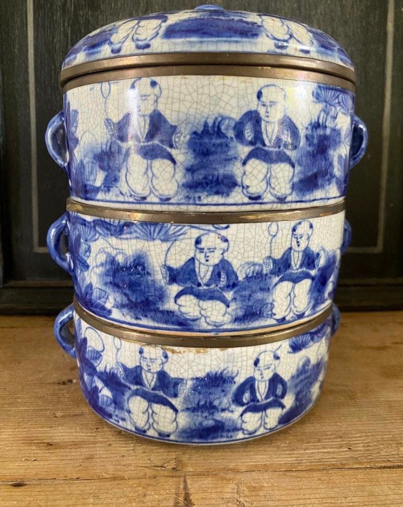 3 chinese stapelkommen, Ophalen of Verzenden