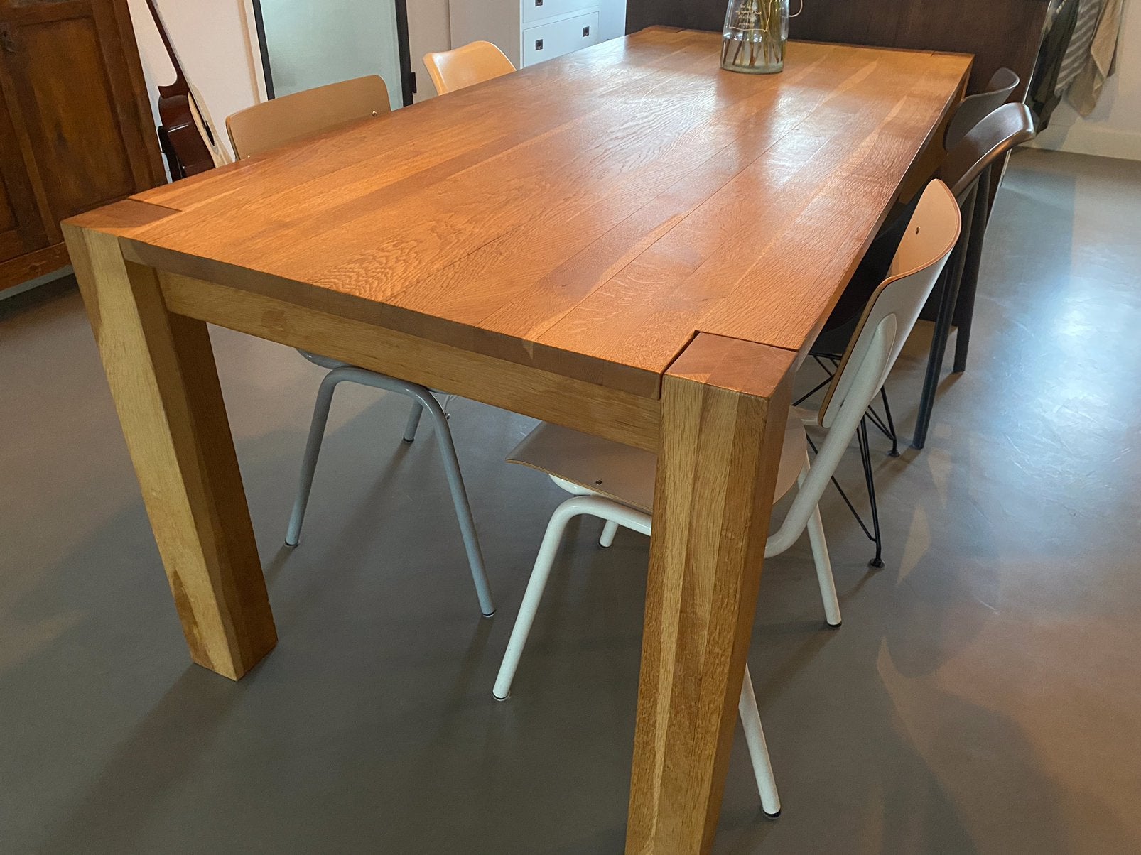 Eettafel eiken 200x90 cm