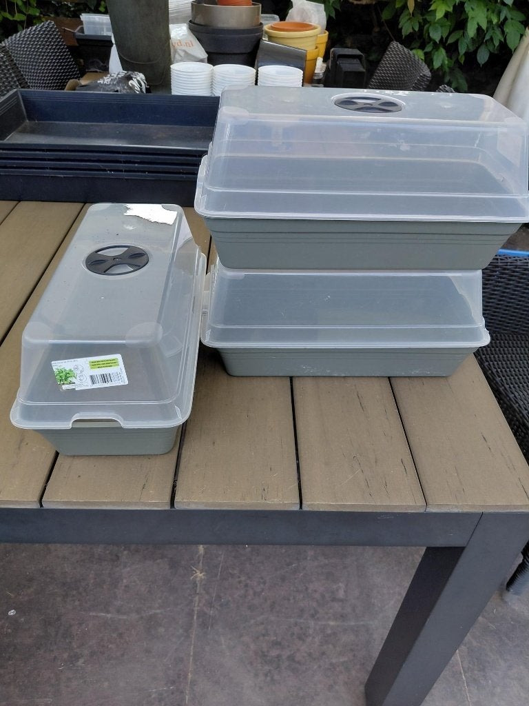 3 kleine kassen., Overige materialen, Kweekkas, Ophalen of Verzenden, Zo goed als nieuw