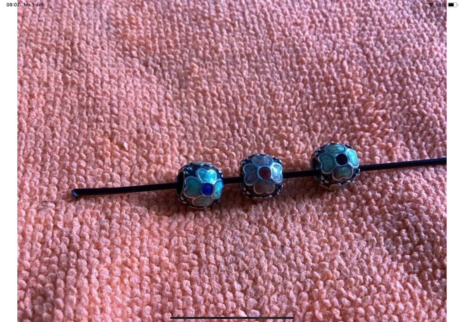Pandora Bedel prijs per stuk, Sieraden, Tassen en Uiterlijk, Bedels, Verzenden, Zo goed als nieuw, Zilver, Pandora