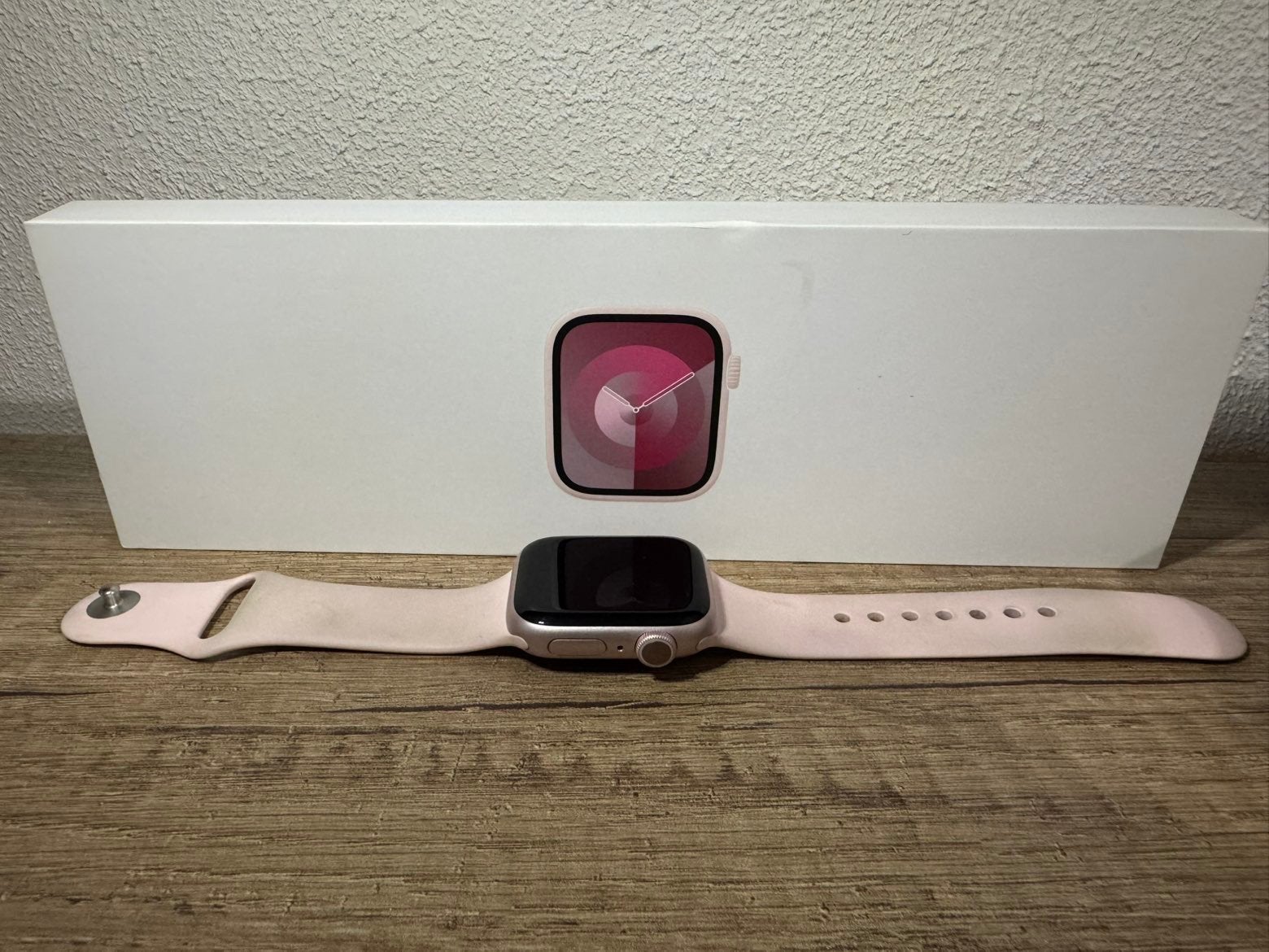 Apple watch series 9, Sieraden, Tassen en Uiterlijk, Smartwatches, Ophalen, Zo goed als nieuw, Roze, IOS
