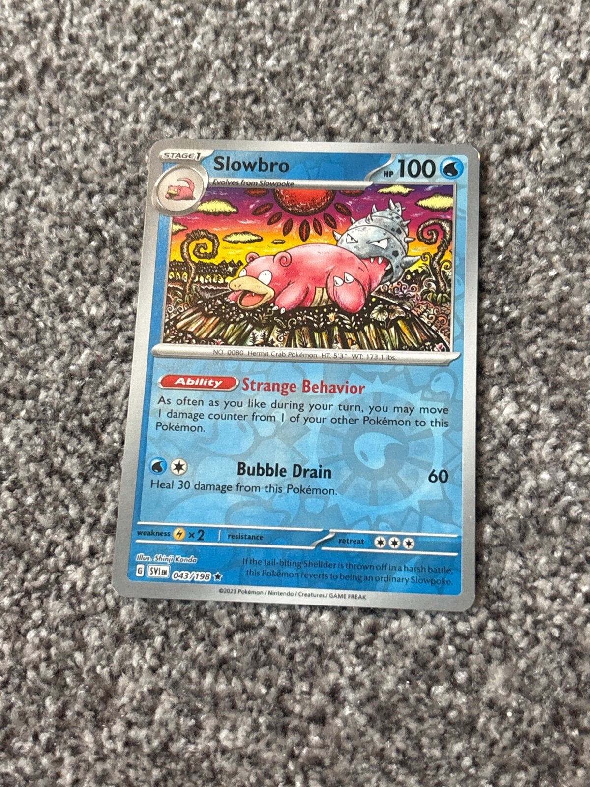 Pokémon Kaart: Slowbro (043/198) - Nieuwstaat, Ophalen of Verzenden, Nieuw, Losse kaart