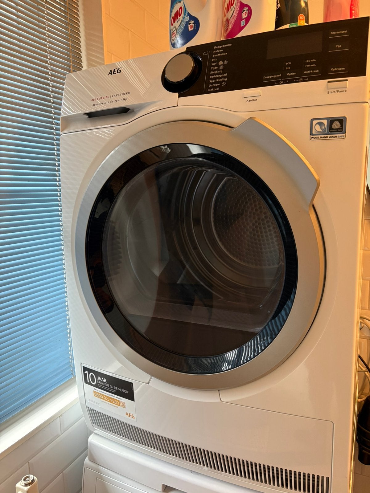 AEG 8000 Series AbsoluteCare Heat Pump Tumble Dryer – 8 kg, Witgoed en Apparatuur, Ophalen, Zo goed als nieuw, Condens, Minder dan 85 cm
