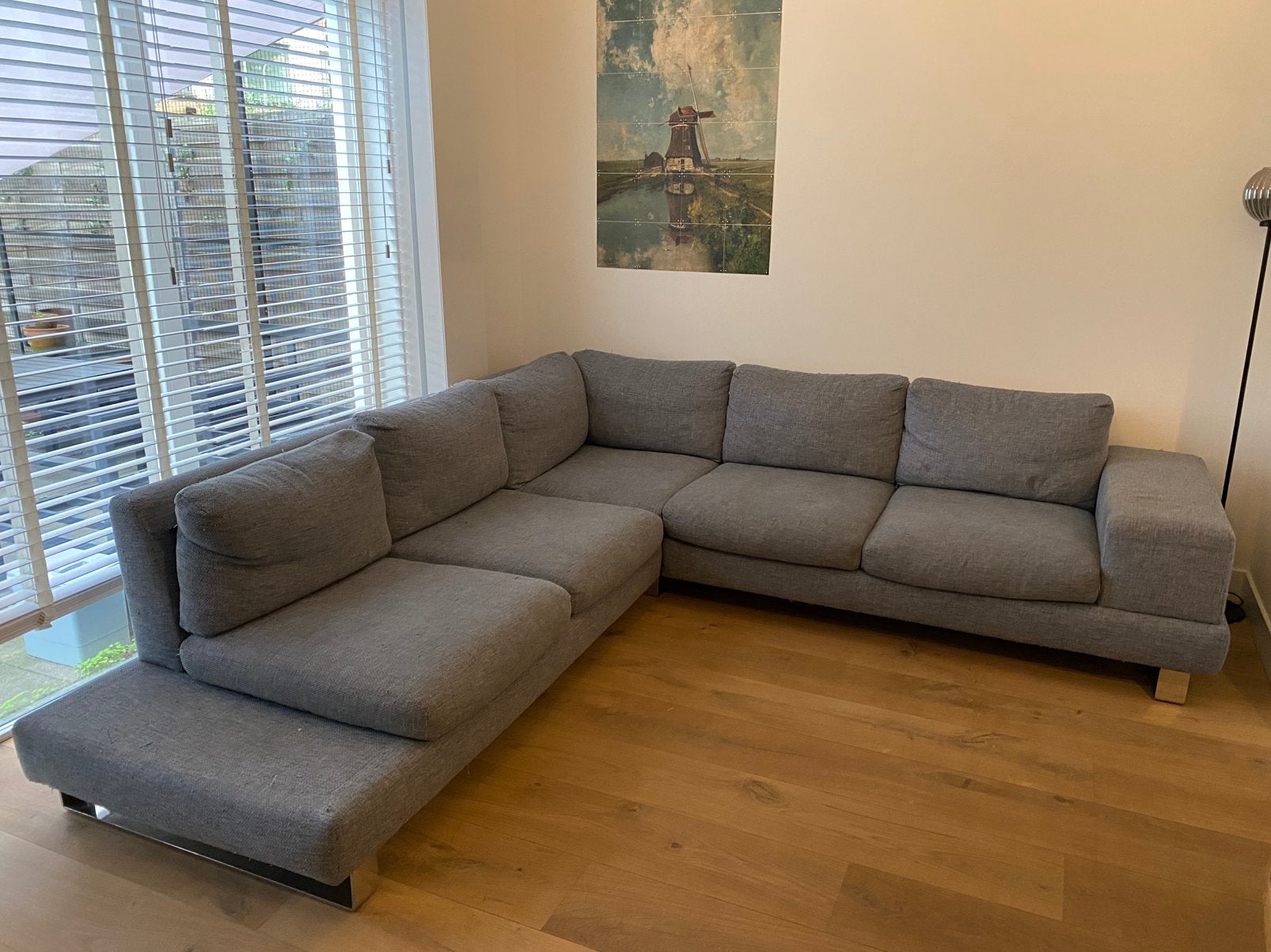 Hoekbank - gratis af te halen, Huis en Inrichting, Ophalen, 250 tot 300 cm, Gebruikt, Hoekbank