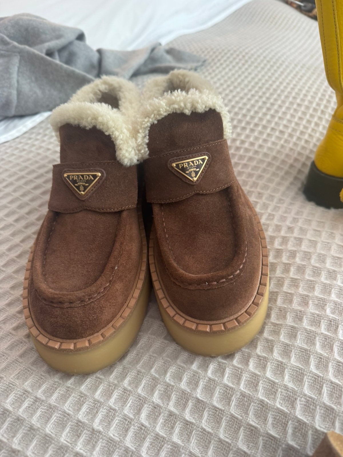 Prada, Kinderen en Baby's, Babykleding | Schoentjes en Sokjes, Ophalen, Zo goed als nieuw, Schoentjes
