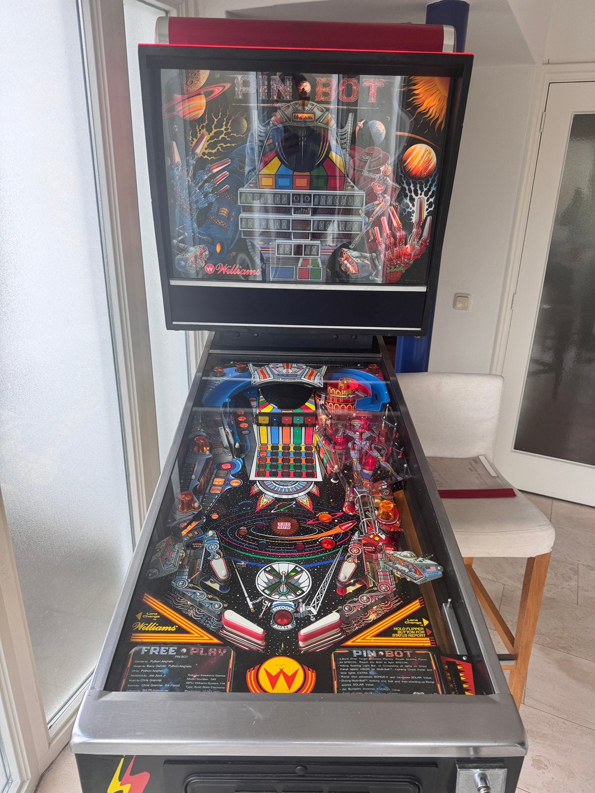 Pin Bot van Williams, Verzamelen, Ophalen, Zo goed als nieuw, Flipperkast, Williams