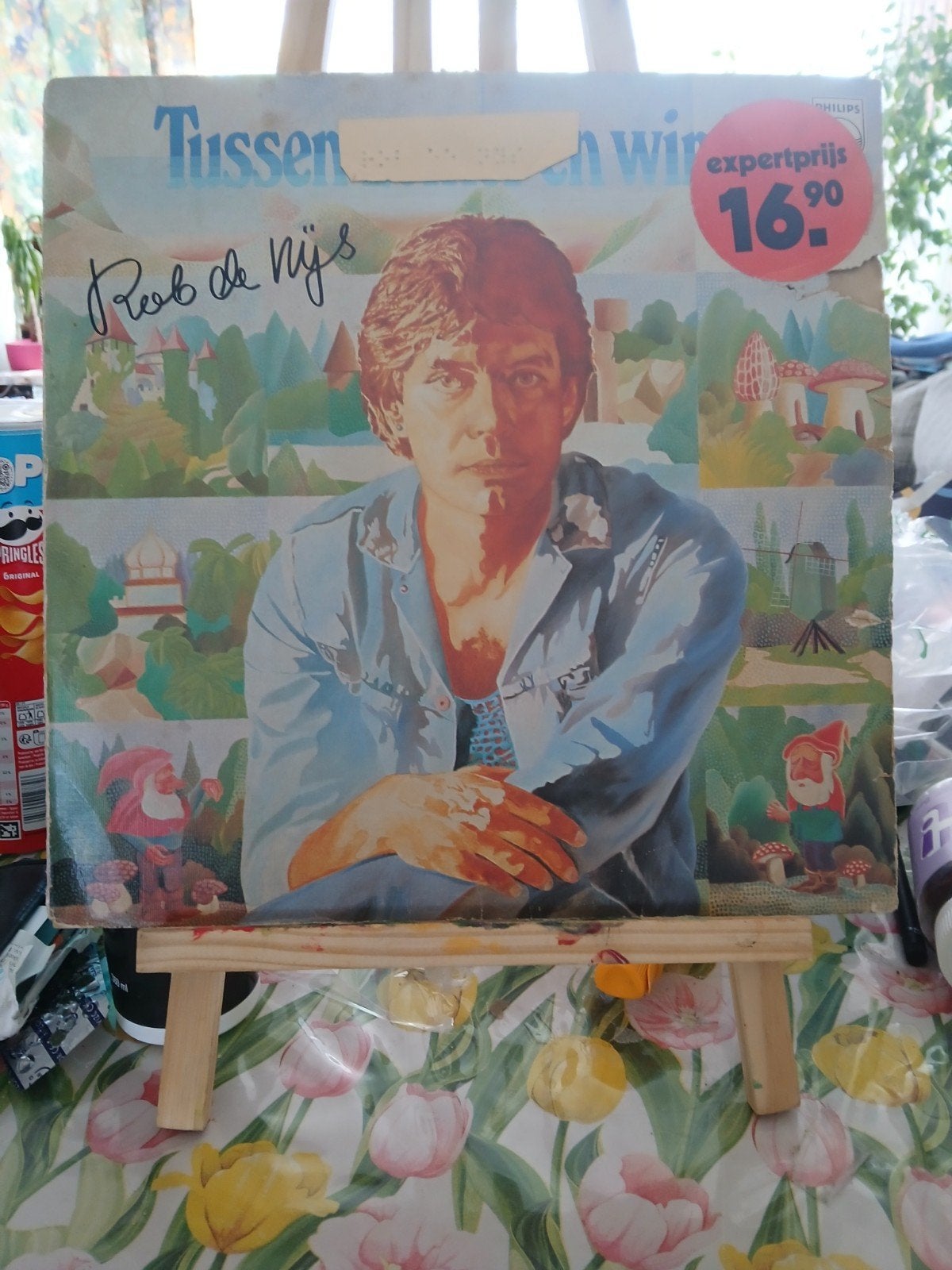 Rob de Nijs - Tussen Jou en Mij (Gesigneerd LP), LP, Gebruikt, Gesigneerd, Ophalen of Verzenden