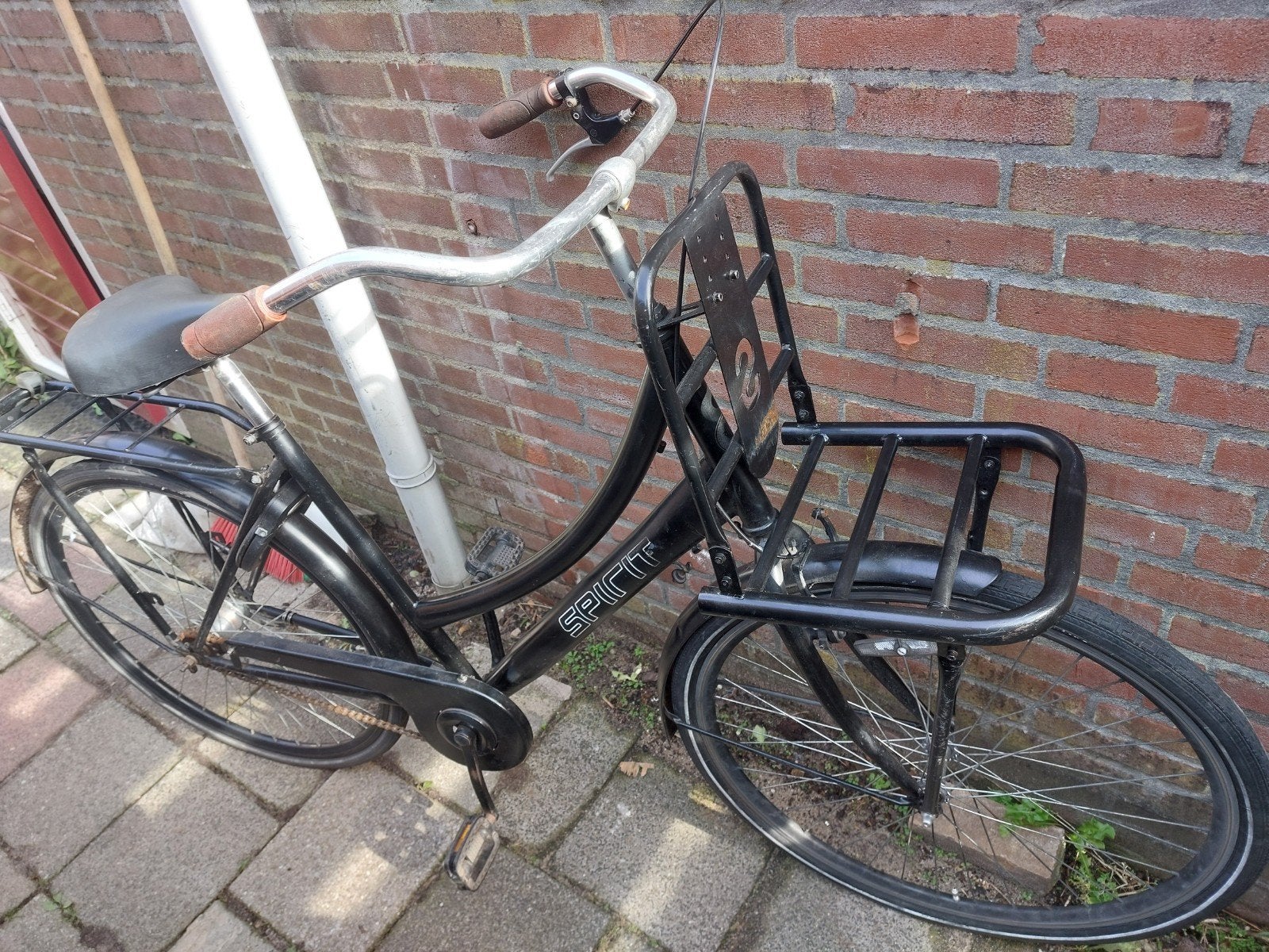 Spirit transportfiets met licht en slot, Terugtraprem, Gebruikt, 50 tot 53 cm, Ophalen