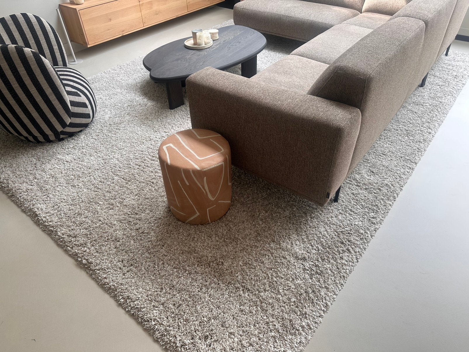 Tabled du Sud vloerkleed, Ophalen, 200 cm of meer, Zo goed als nieuw, Crème