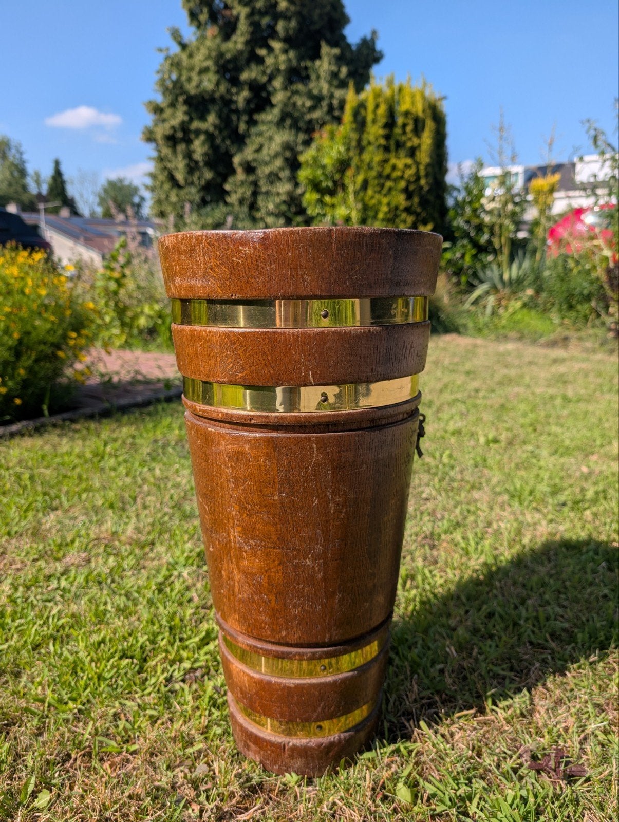 Vintage paraplubak hout, Ophalen