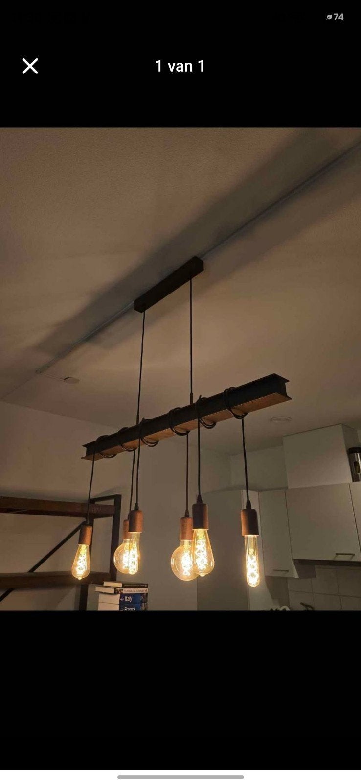 industriele hanglamp, Ophalen
