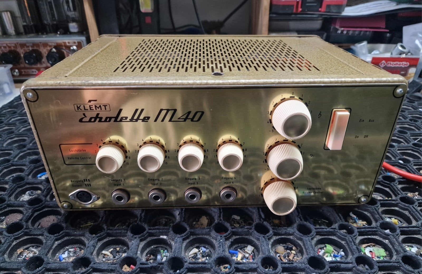Klemt Echolette M40 Gold gitaarversterker. Volledig buizen., Ophalen of Verzenden