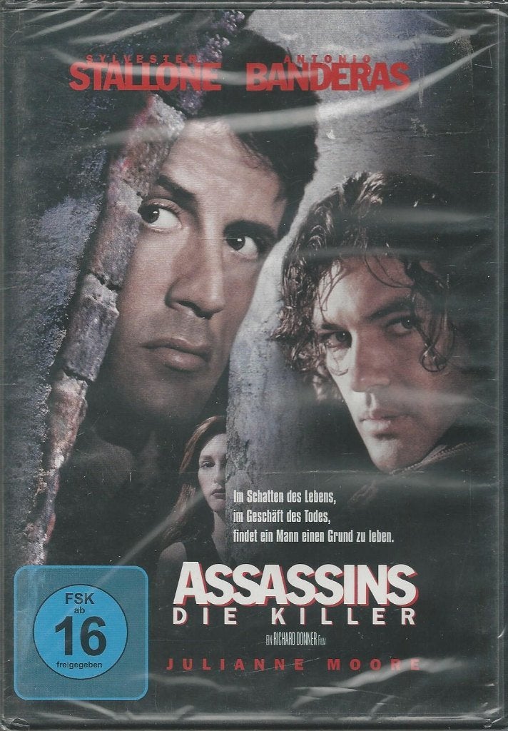 Assassins met o.a. Sylvester Stallone, Antonio Banderas, Vanaf 16 jaar, Ophalen of Verzenden, 1980 tot 2000, Actie en Avontuur