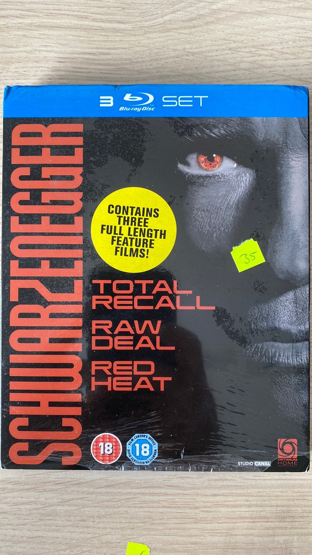Schwarzenegger blu ray box 3 films, Ophalen of Verzenden, Zo goed als nieuw, Actie