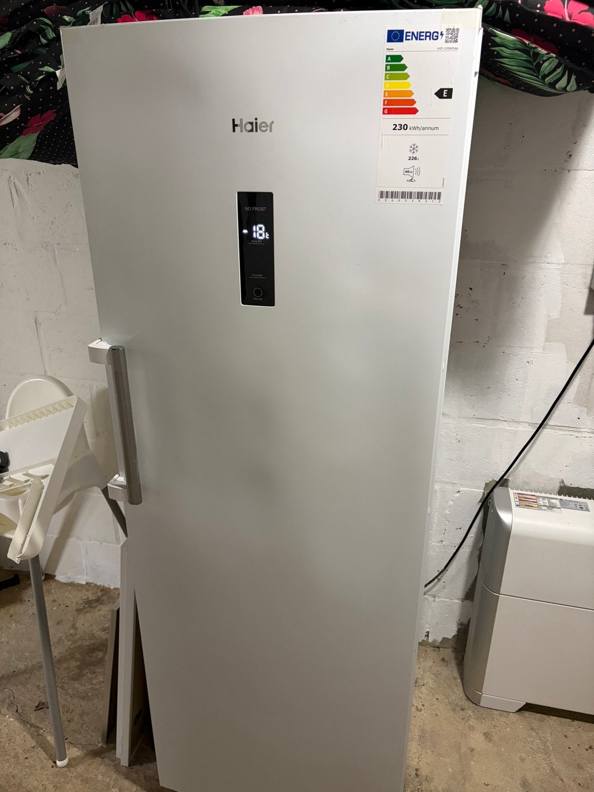 Diepvries (Haier), Ophalen, Zo goed als nieuw, Minder dan 60 cm, 160 cm of meer