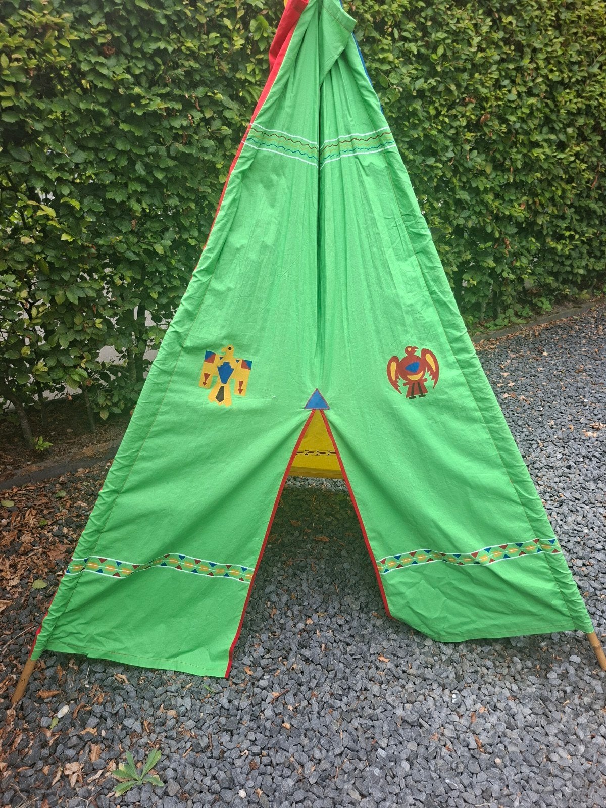 Groene speeltent/tipi voor kinderen, Ophalen, Gebruikt