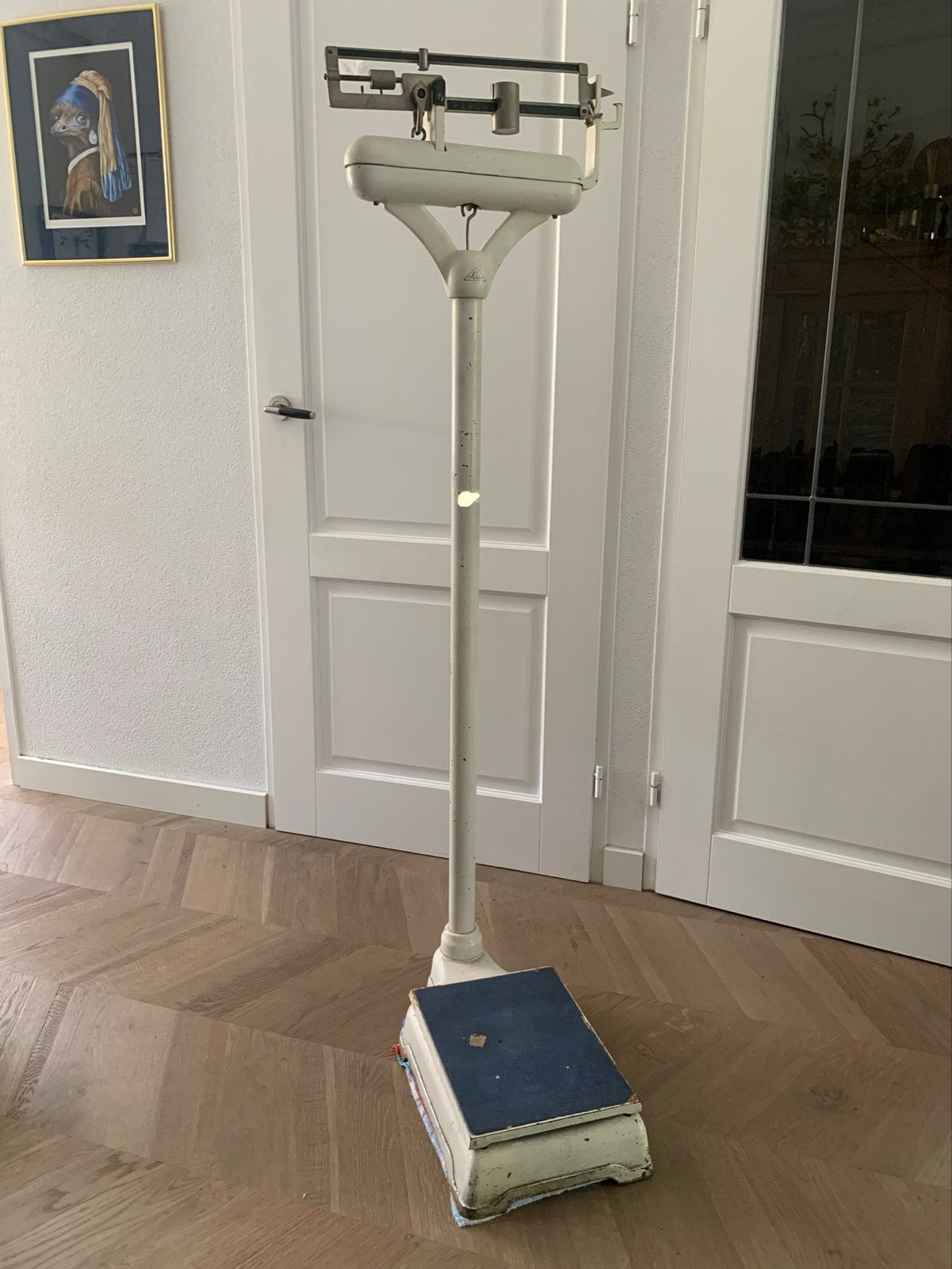 Vintage Seca Personenweegschaal, Witgoed en Apparatuur, Weegschalen, Ophalen, Gebruikt, Analoog, 100 kg of meer