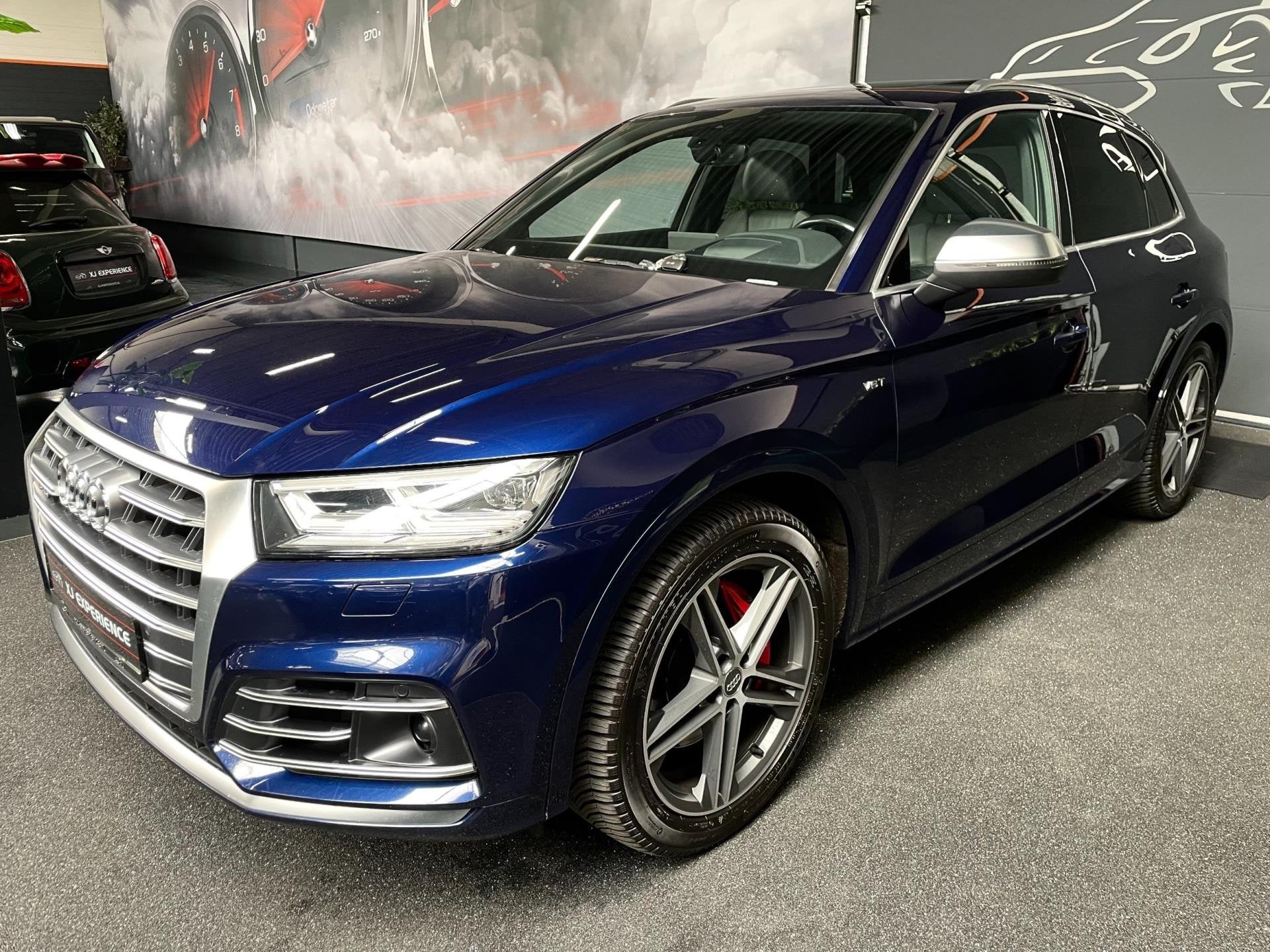 Audi SQ5 3.0 TFSI quattro Pro Line Plus PANO HUD, Auto's, Automaat, Gebruikt, 2995 cc, Blauw
