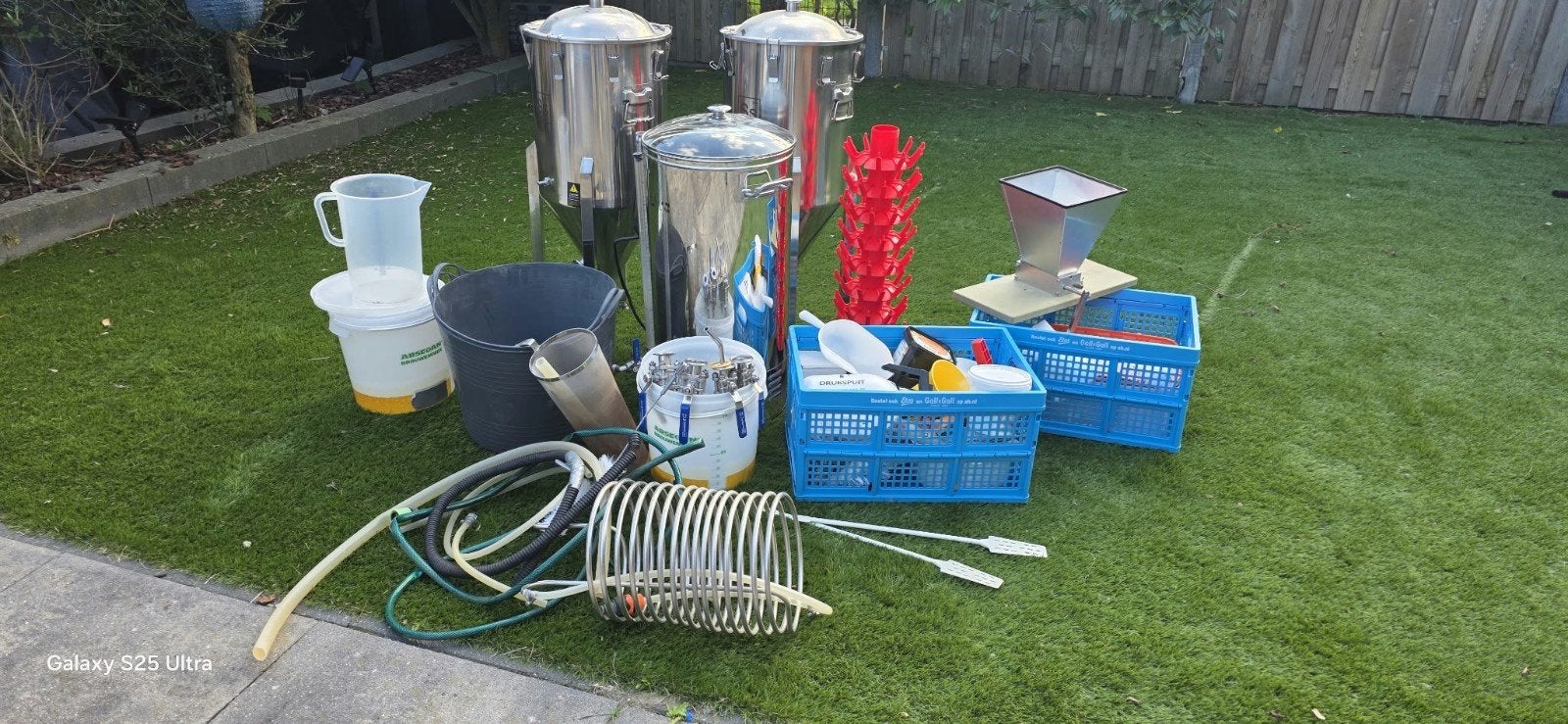 zeer complete bierbrouwset, Hobby en Vrije tijd, Ophalen, Zo goed als nieuw