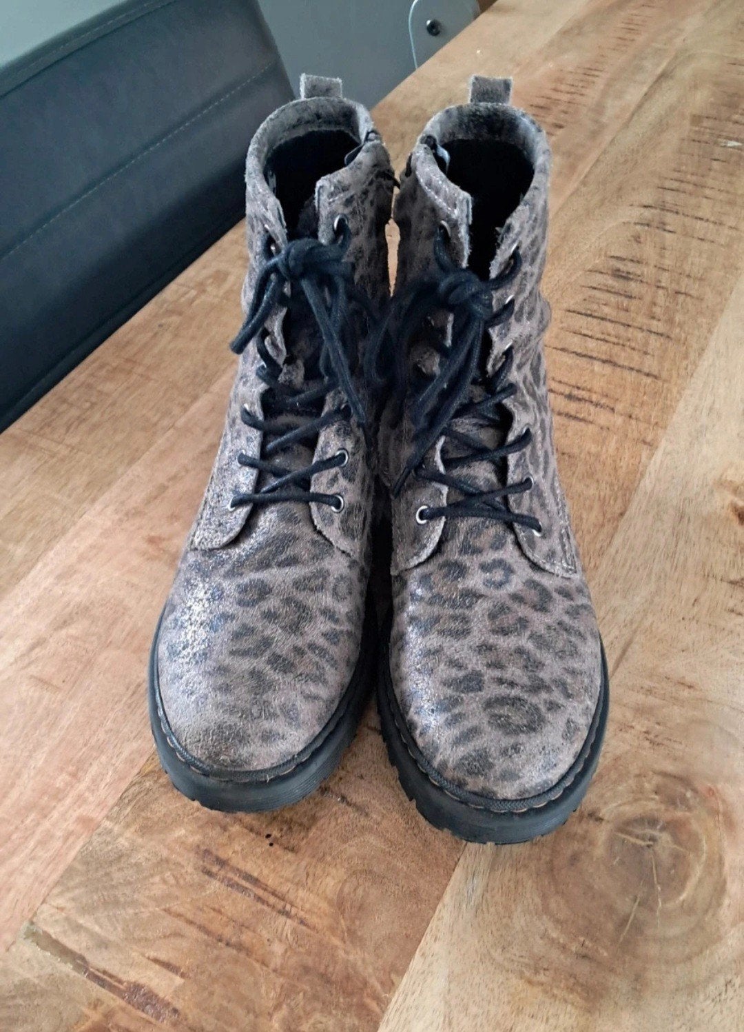 Mooie Giga Boots maat 36 - Leopard print, Bruin, Lage of Enkellaarzen, Ophalen of Verzenden, Giga
