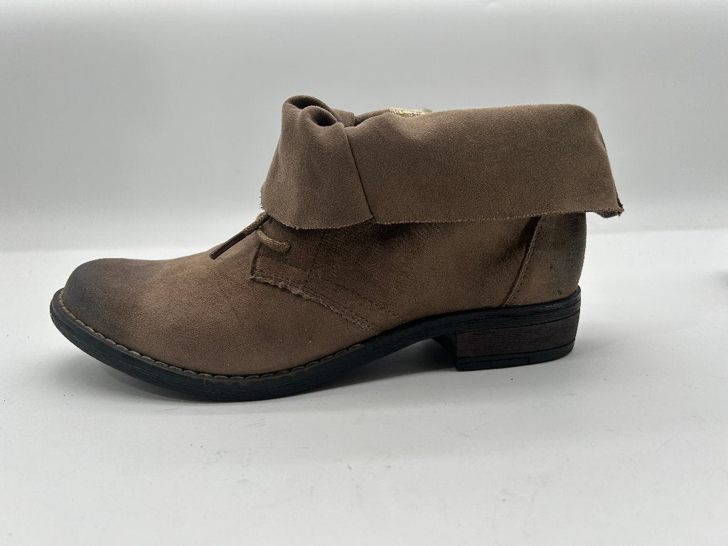 Fabulous Fabs maat 38 trendy taupe veterenkellaarsjes., Kleding | Dames, Bruin, Verzenden, Lage of Enkellaarzen, Nieuw
