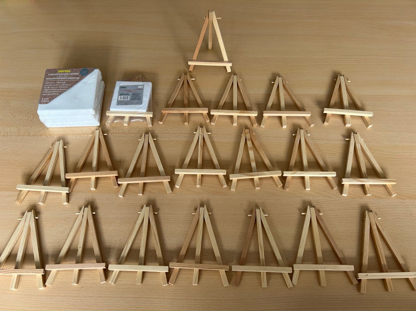 Mini schildersezels - 20 stuks, Verzenden, Nieuw, Ezel