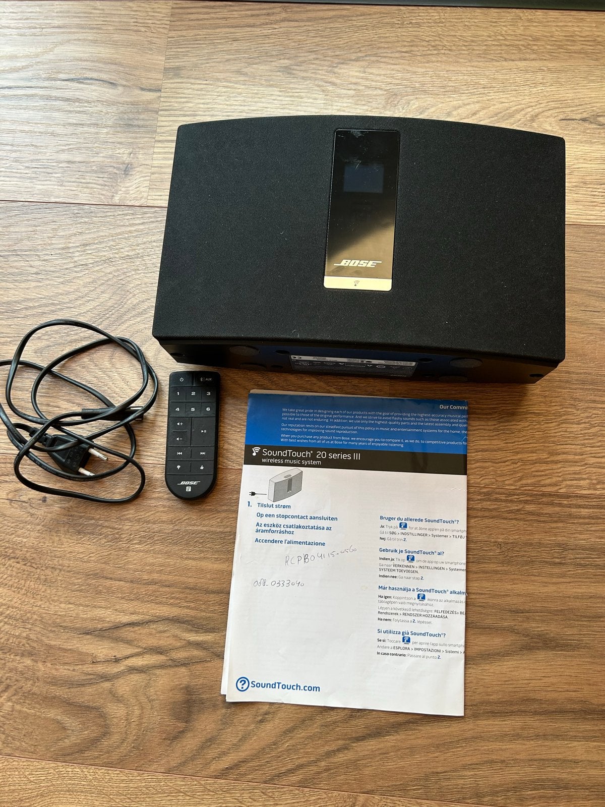 Bose Soundtouch 20 serie 3 WIFI systeem, Inclusief kabels, Ophalen of Verzenden, Zo goed als nieuw, Bose
