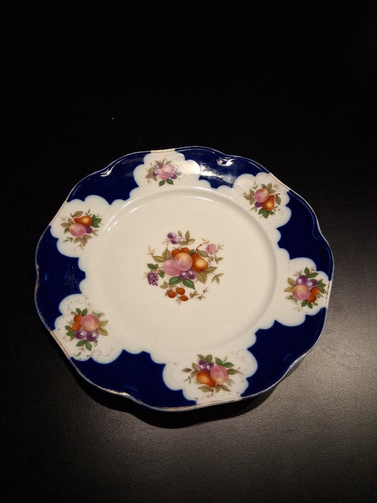 Antiek Rosenthal prachtig sierbord bloemen fruit *eureka*, Ophalen of Verzenden