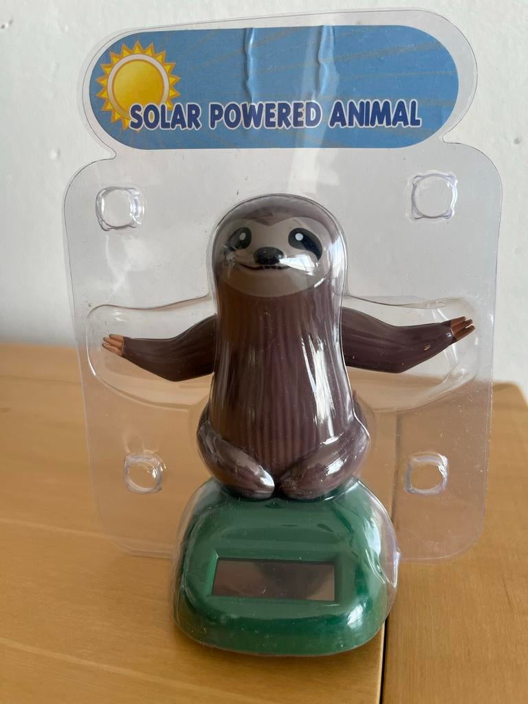 Solar Luiaard - Bewegend Figuur op Zonne-energie, Ophalen of Verzenden, Nieuw