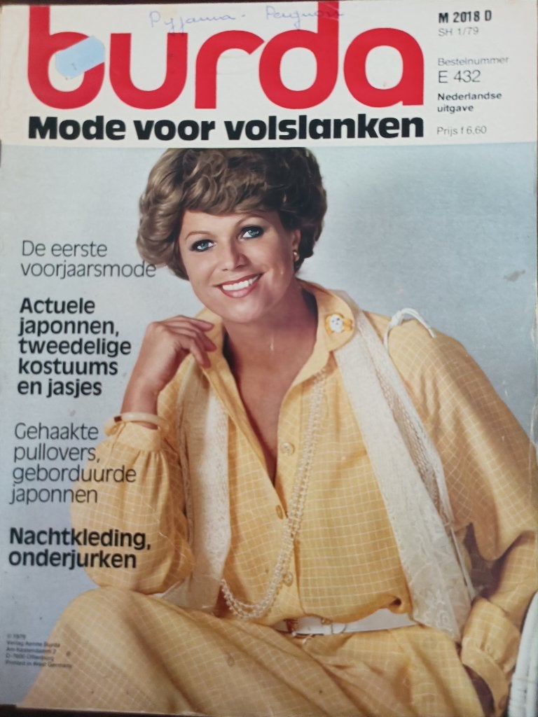 Burda mode voor volslanken vintage patronen 1979, Hobby en Vrije tijd, Kledingpatronen, Ophalen of Verzenden, Zo goed als nieuw