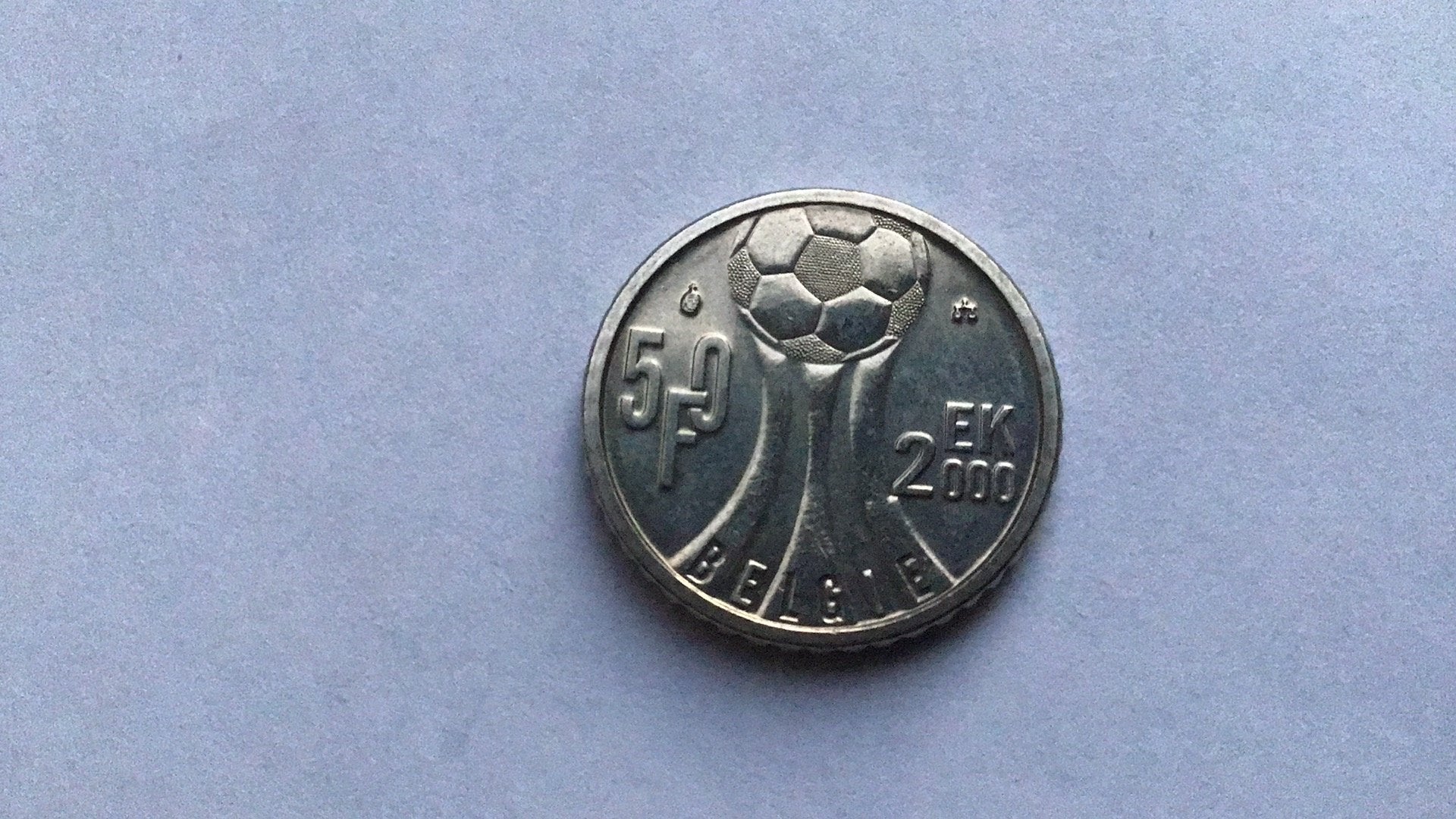 Belgie 50 Frank 2000 EK voetbal., Ophalen of Verzenden
