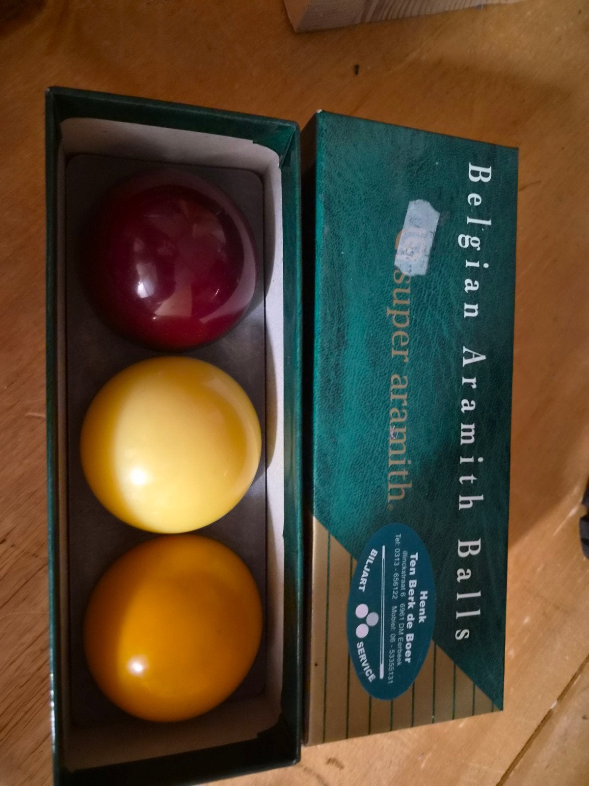 originele biljartballen., Ophalen, Zo goed als nieuw, Keu of Ballen
