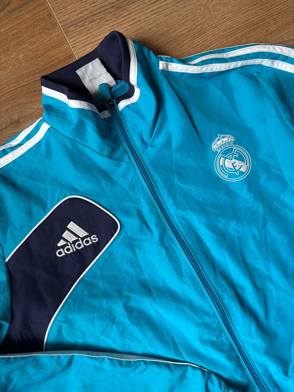 Adidas Real Madrid Trainingsjack - Maat M, Kleding | Heren, Zo goed als nieuw, Voetbal, Verzenden, Maat 48/50 (M)